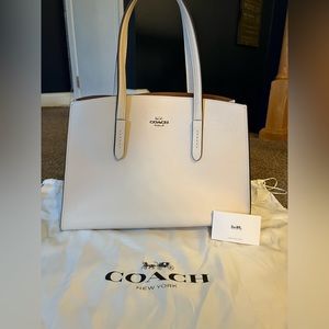 Coach handbag white never used no damage.